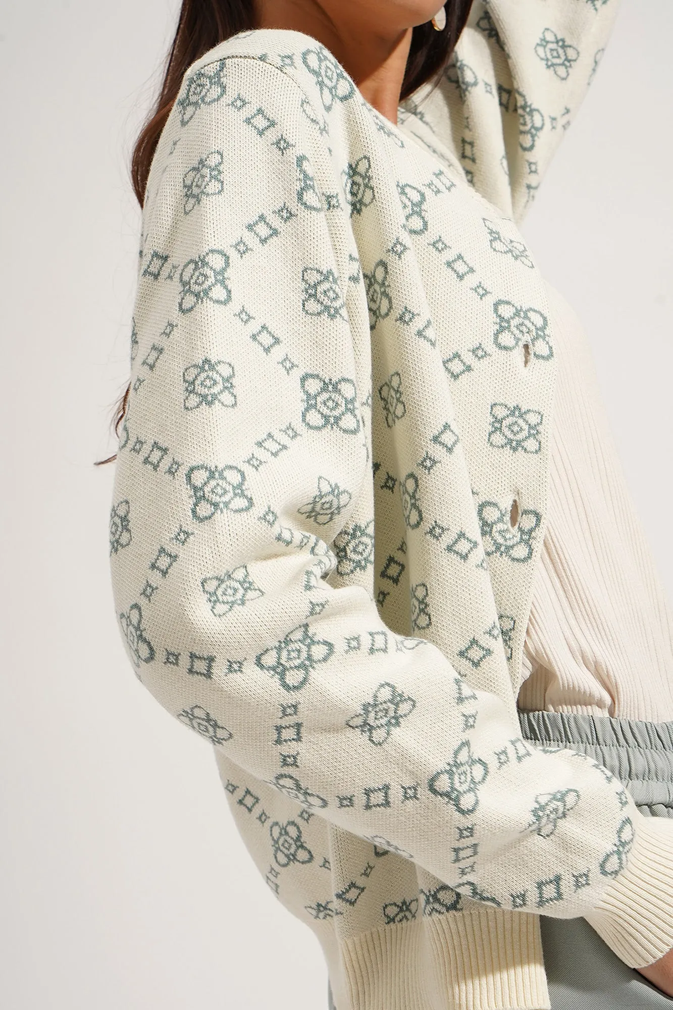 All Over Print Cardigan