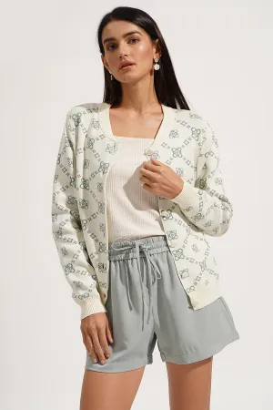 All Over Print Cardigan