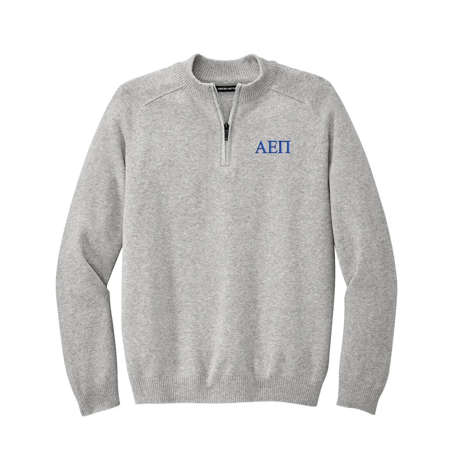 Alpha Epsilon Pi 1/4-Zip Monogrammed Sweater