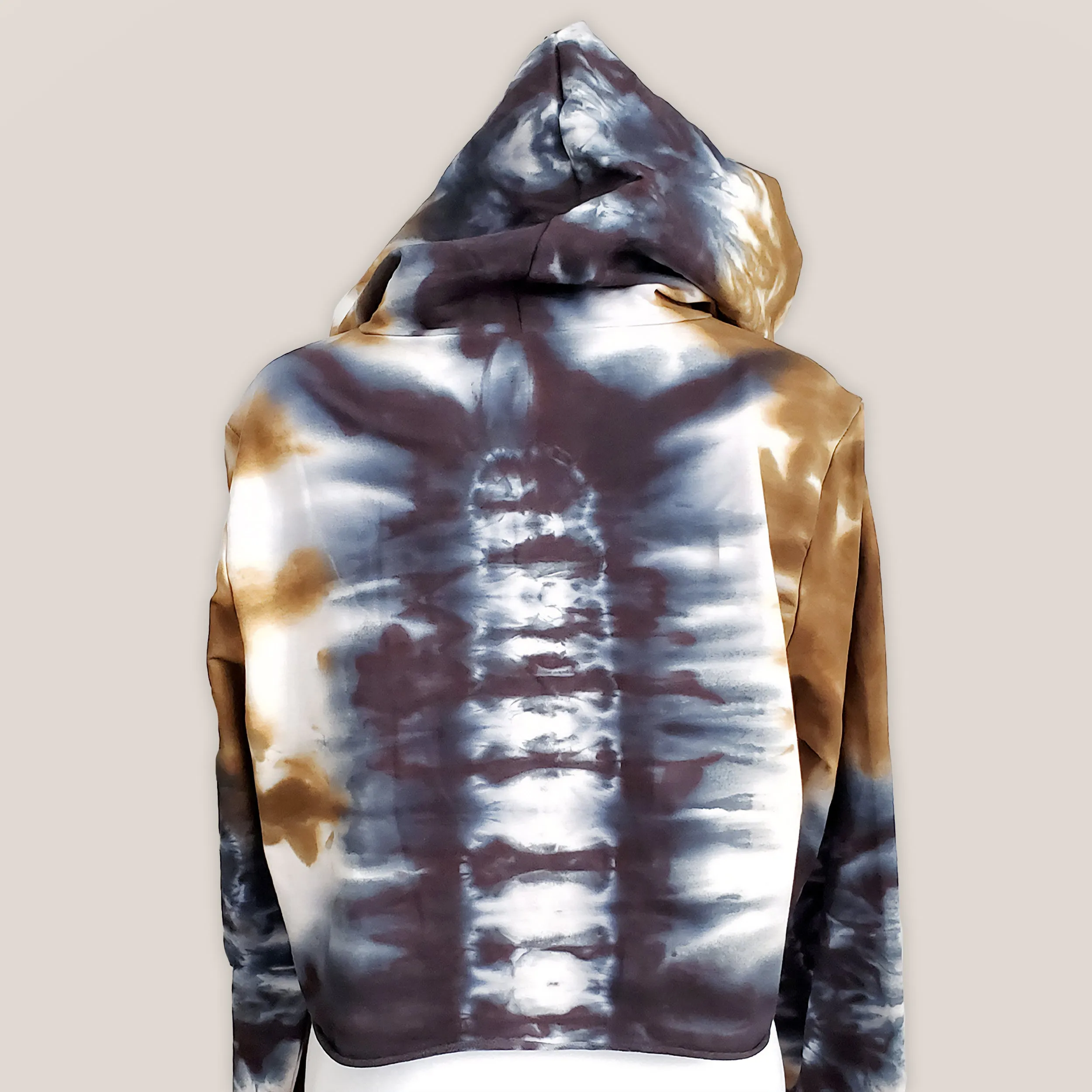 Amber Soul Tie Dye Hoodie Crop Top