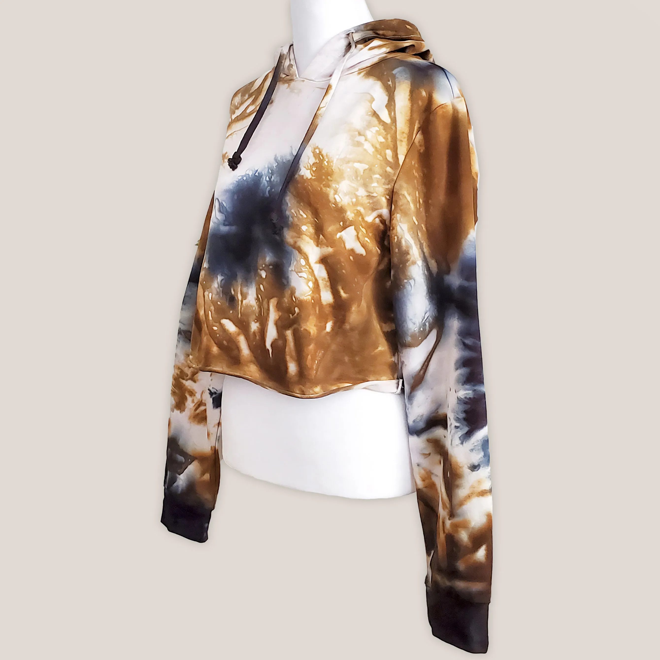 Amber Soul Tie Dye Hoodie Crop Top