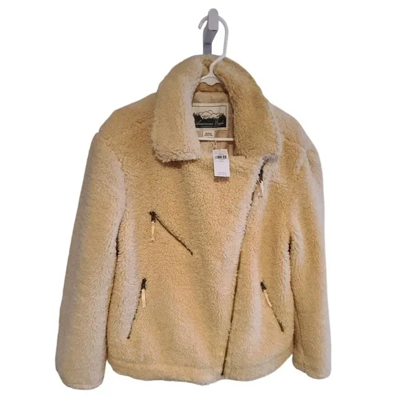 american eagle sherpa jacket women