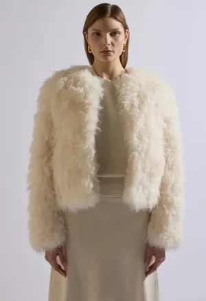 Anastasia Cream Fur Coat