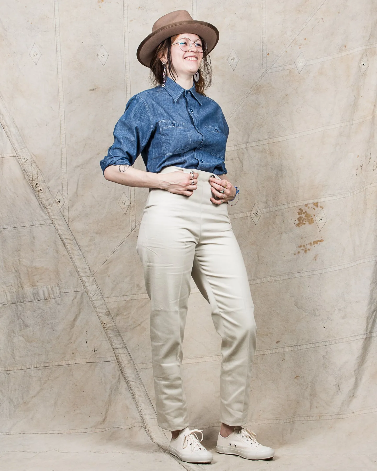 Anatomica Women's Frontier Cotton Sateen Pants