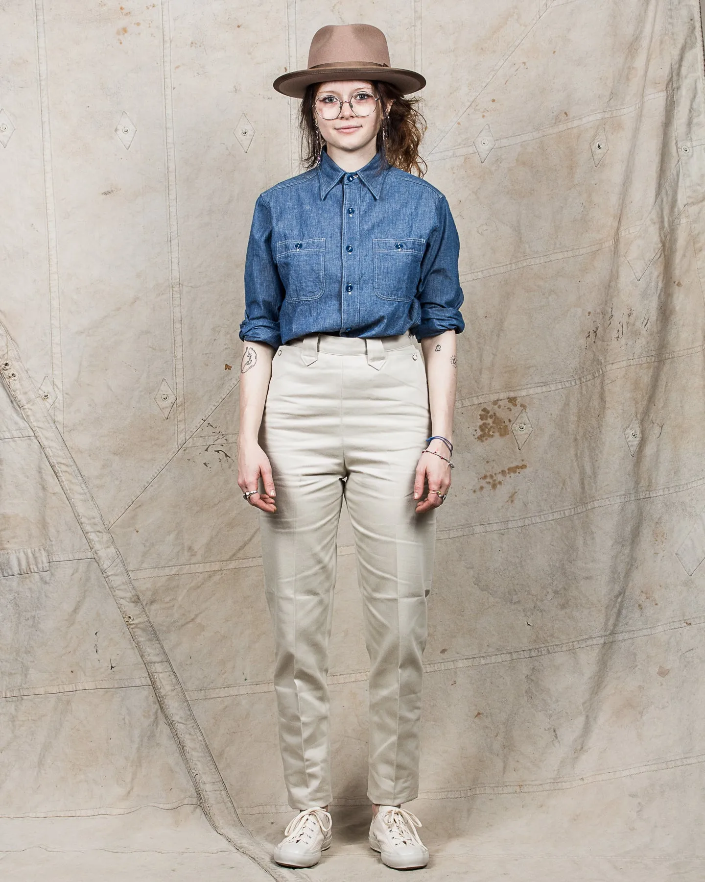 Anatomica Women's Frontier Cotton Sateen Pants