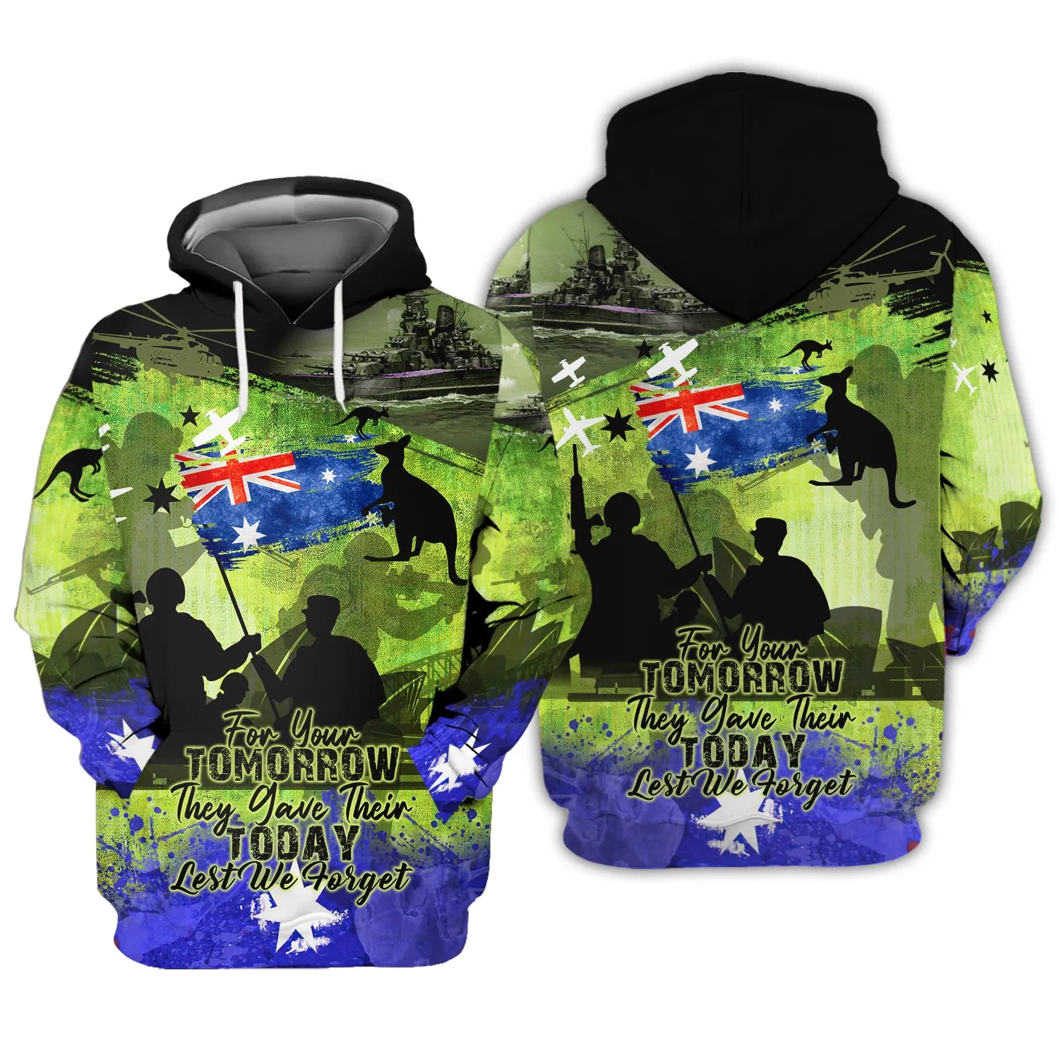 Anzac Day 25th April, Lest We Forget - 3D Full Print