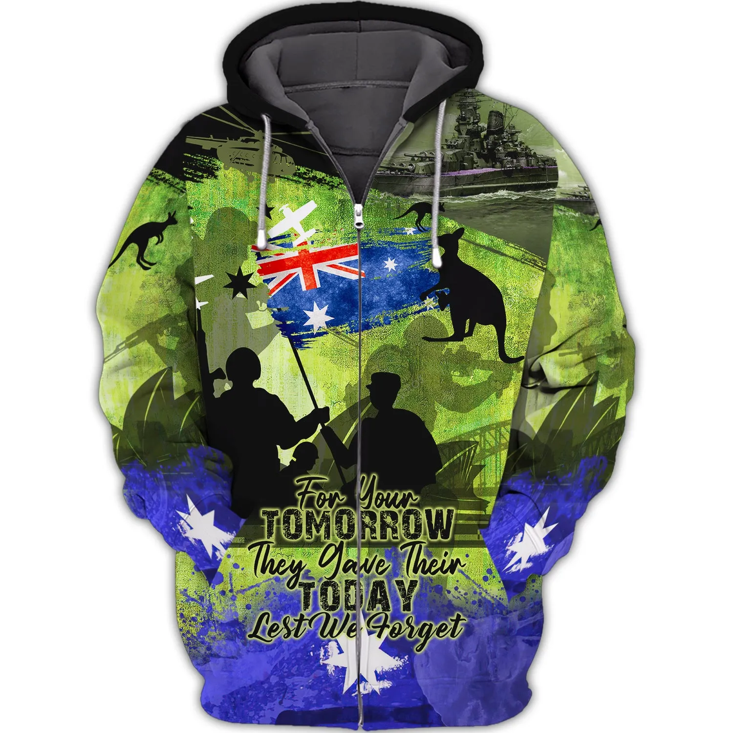 Anzac Day 25th April, Lest We Forget - 3D Full Print