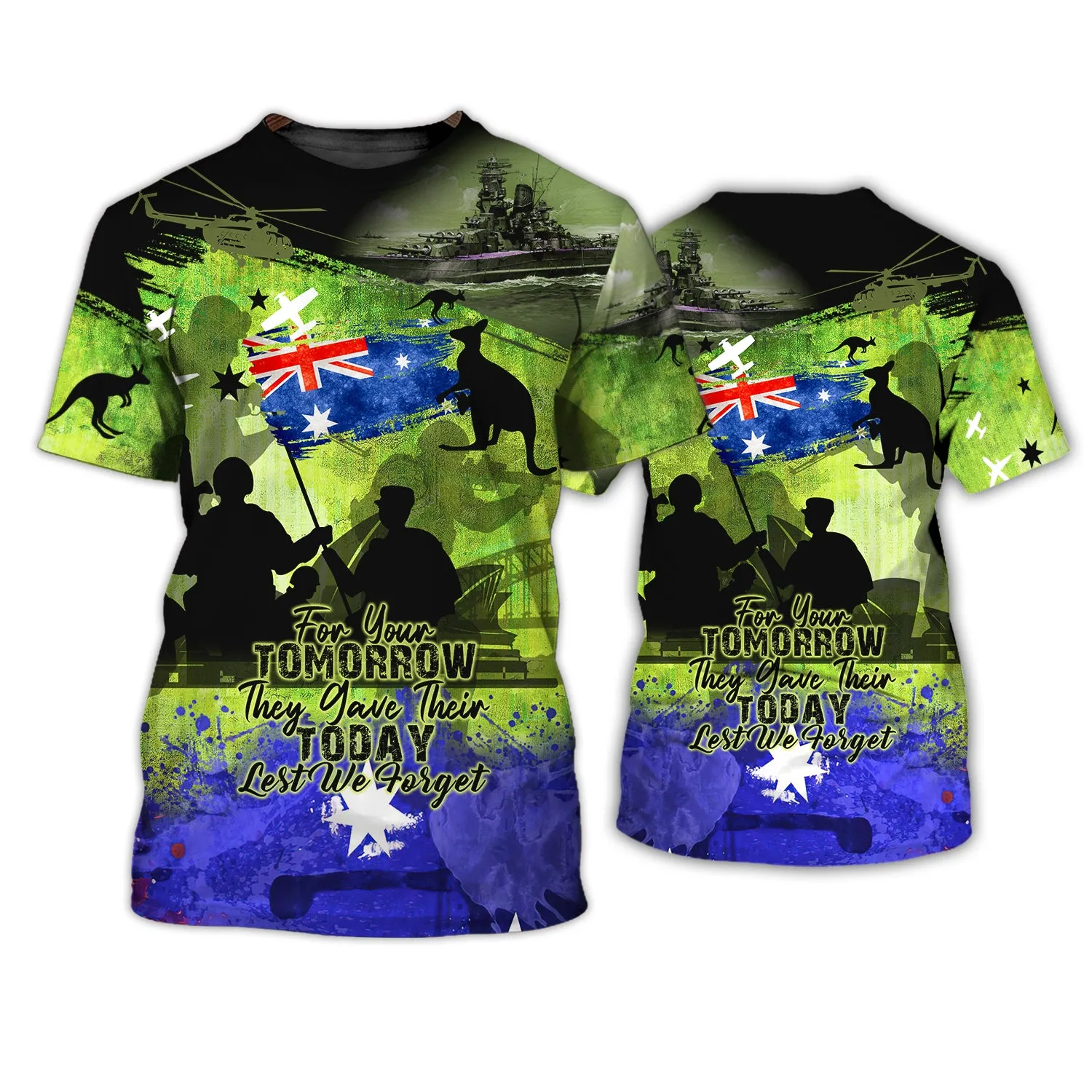 Anzac Day 25th April, Lest We Forget - 3D Full Print
