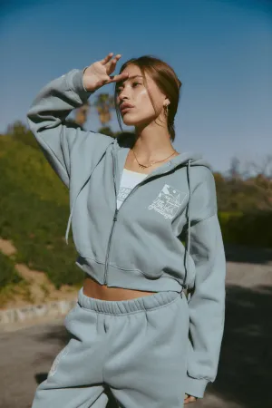 Are We Aware Fitted Zip Up Hoodie