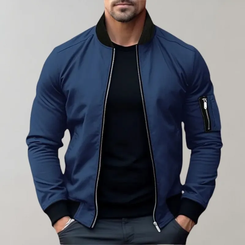 Arnold | Men's Casual Zip-Up Bomber Jacket | Lightweight