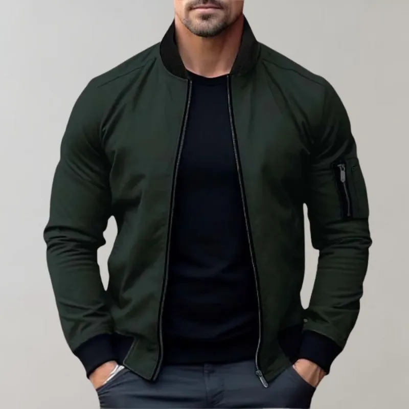 Arnold | Men's Casual Zip-Up Bomber Jacket | Lightweight