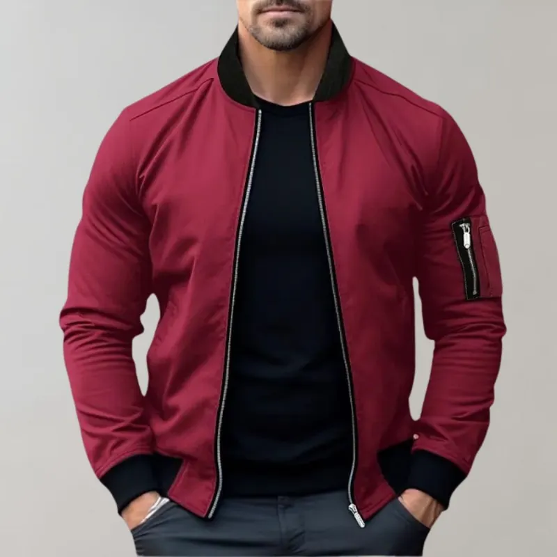 Arnold | Men's Casual Zip-Up Bomber Jacket | Lightweight