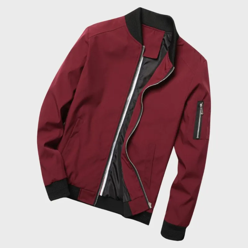 Arnold | Men's Casual Zip-Up Bomber Jacket | Lightweight
