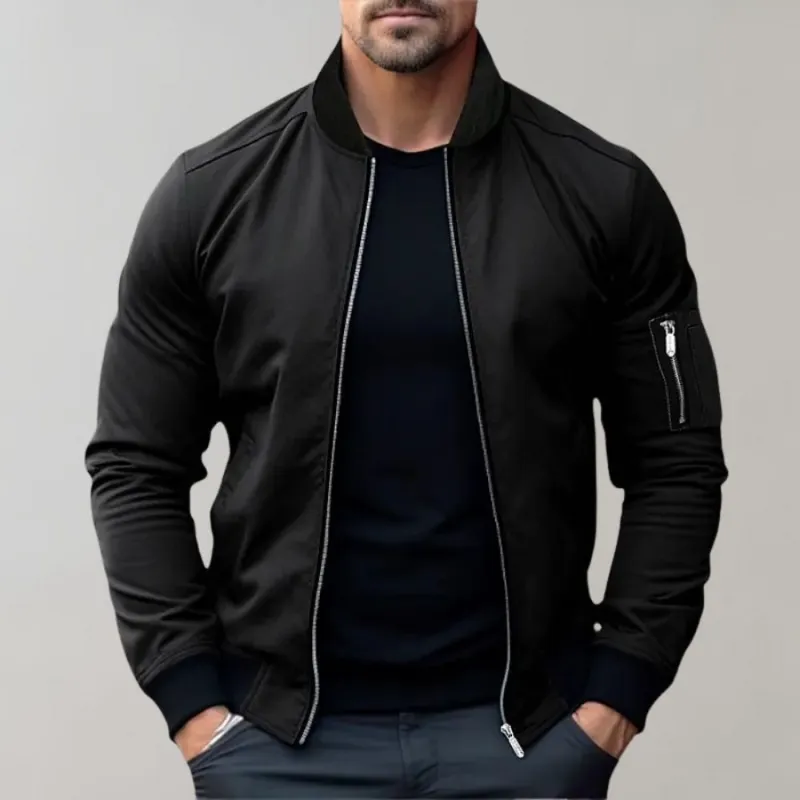 Arnold | Men's Casual Zip-Up Bomber Jacket | Lightweight