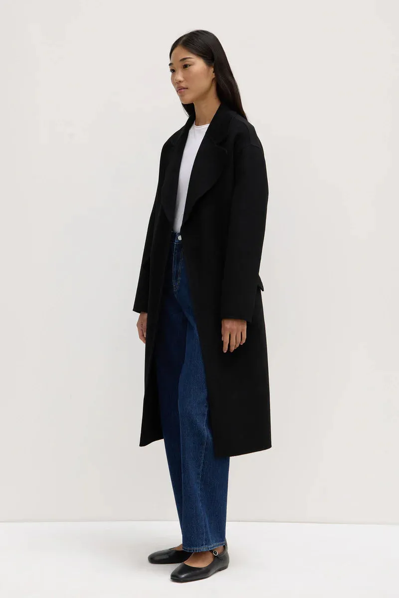 Assembly Label, Sadie Single Breasted Wool Coat | Black