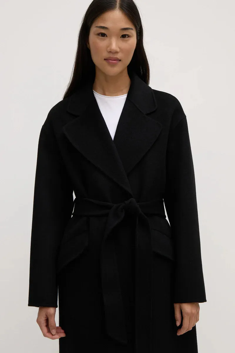 Assembly Label, Sadie Single Breasted Wool Coat | Black