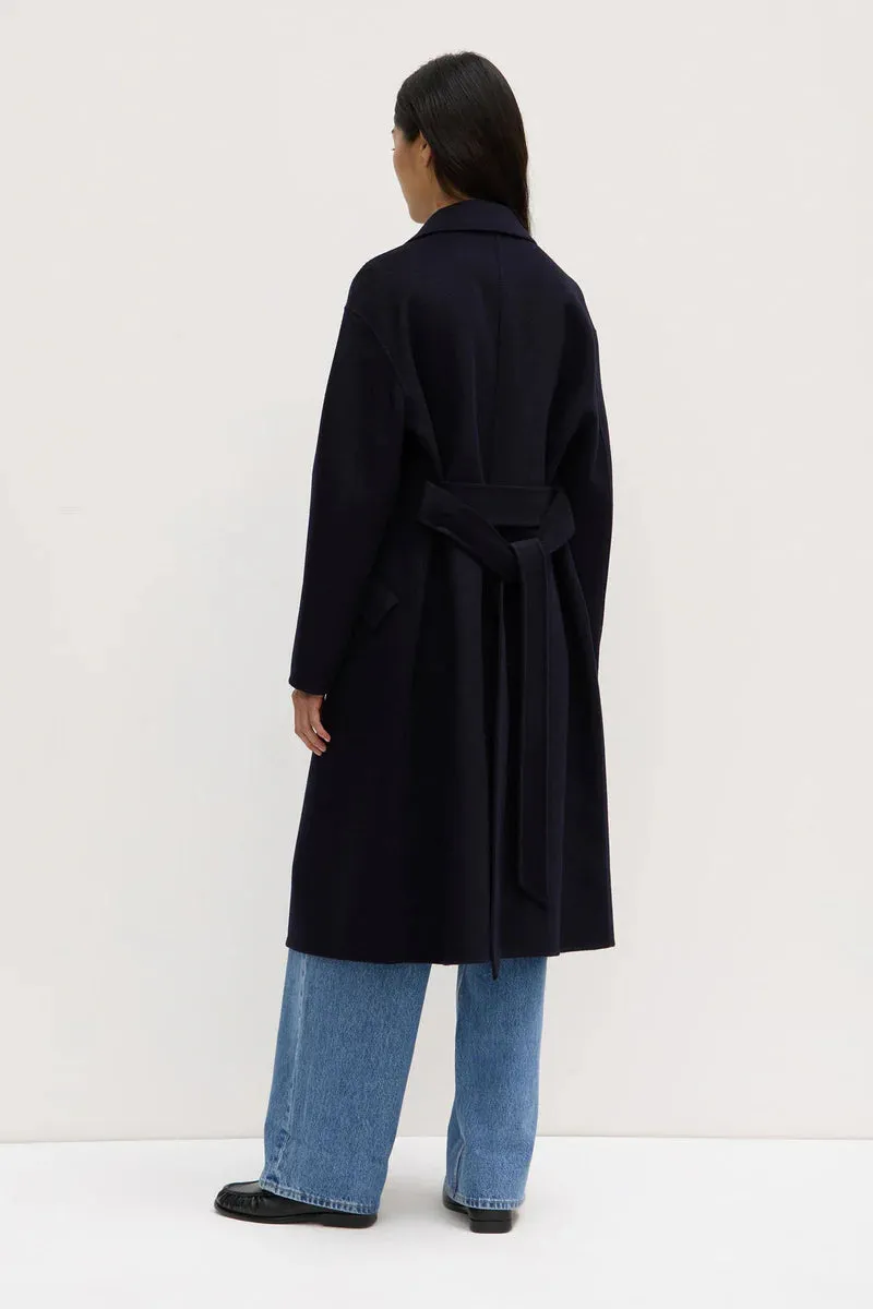 Assembly Label, Sadie Single Breasted Wool Coat | Midnight