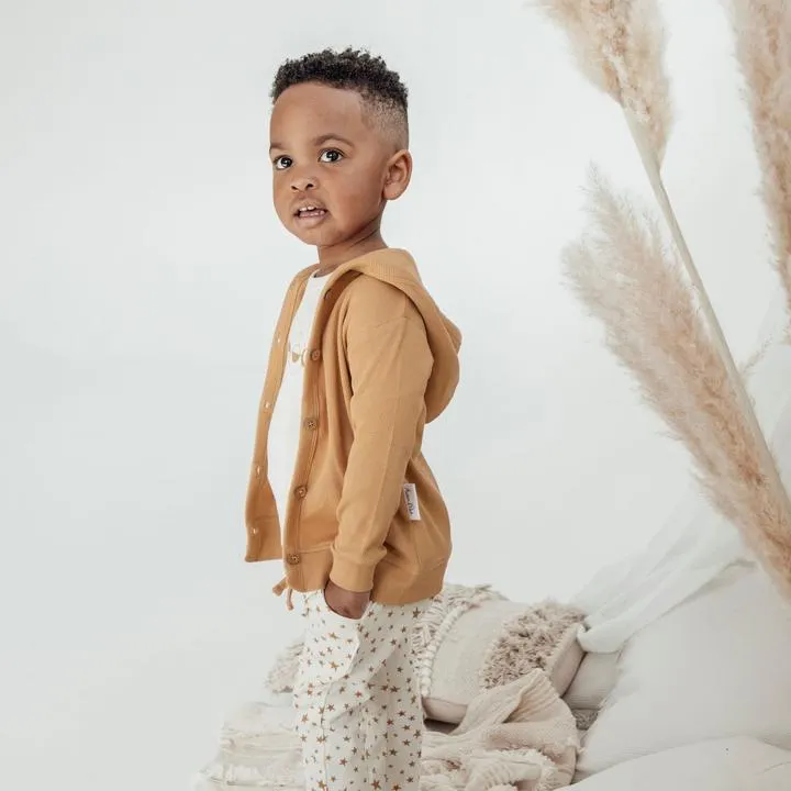 Aster & Oak Taffy Rib Hooded Cardigan