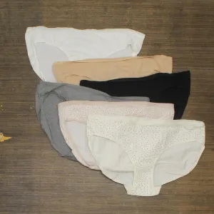 Auden Women's Striped Bonus Pack Bikini Underwear ZWLP9 Colors May Vary L