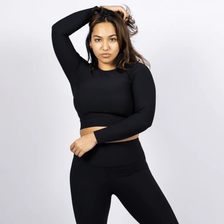 Ava Crop - Black
