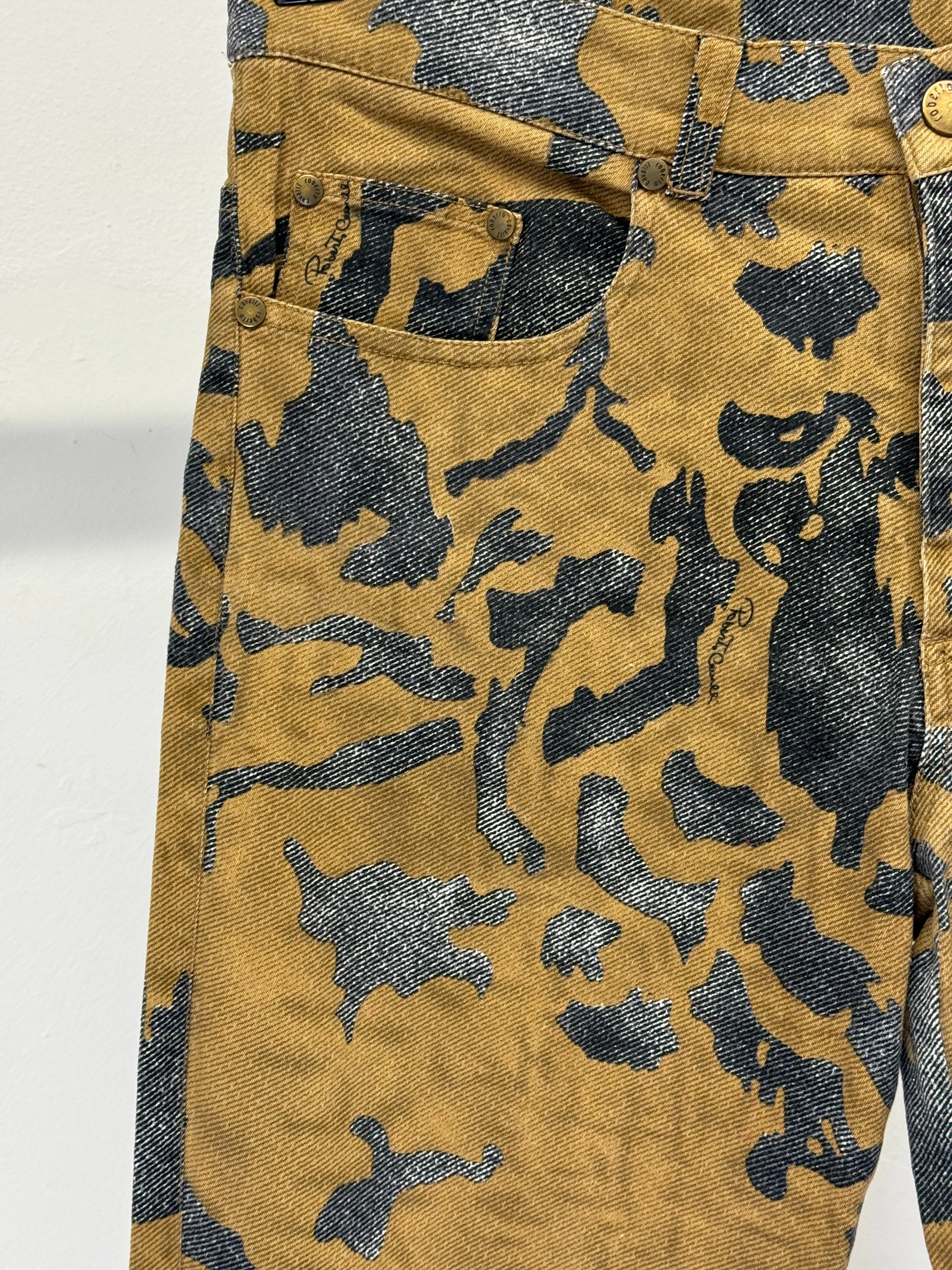 A/W2001 Roberto Cavalli camouflage pants