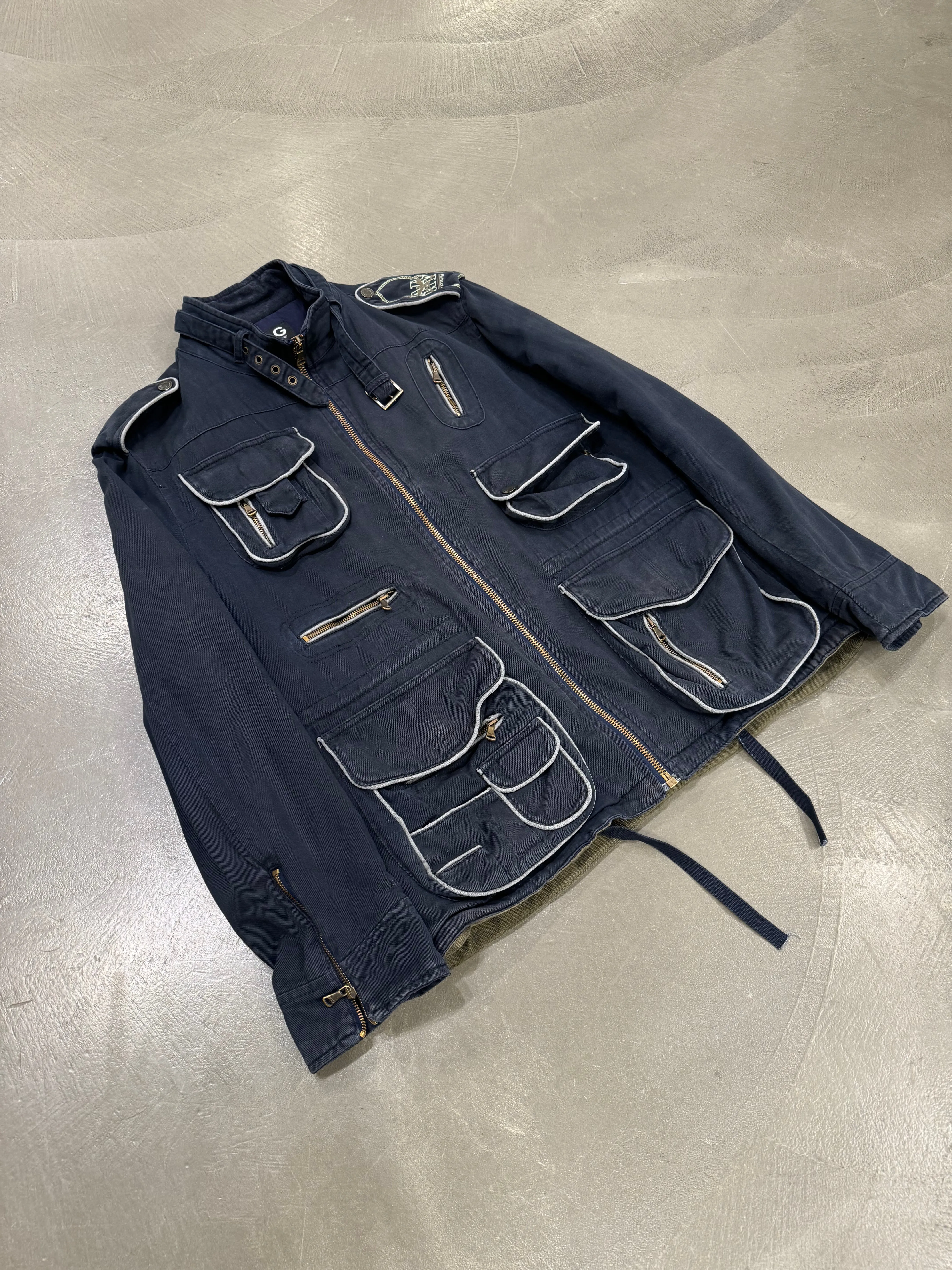 A/W2003 Dolce & Gabbana multi pocket military coat