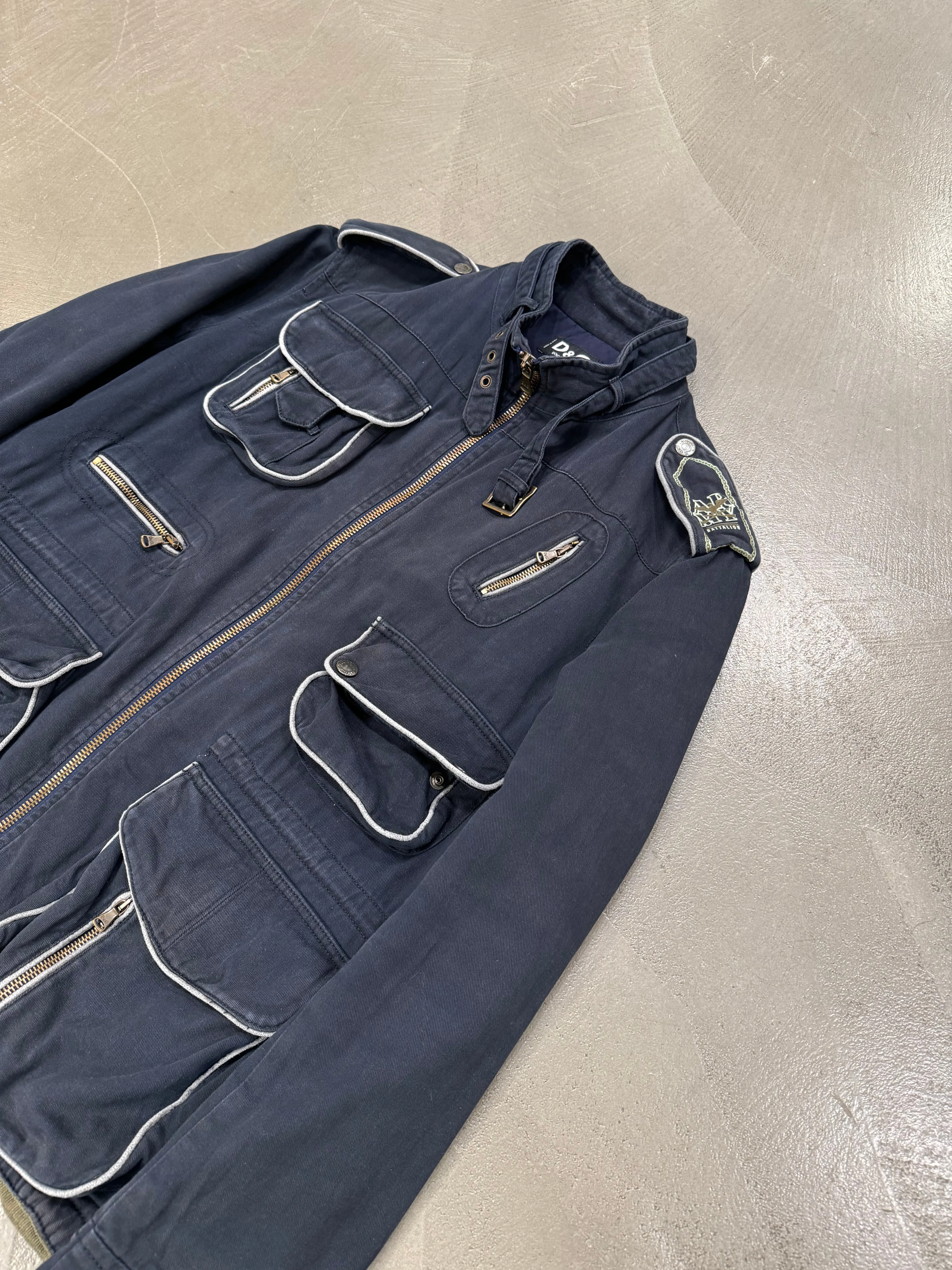 A/W2003 Dolce & Gabbana multi pocket military coat