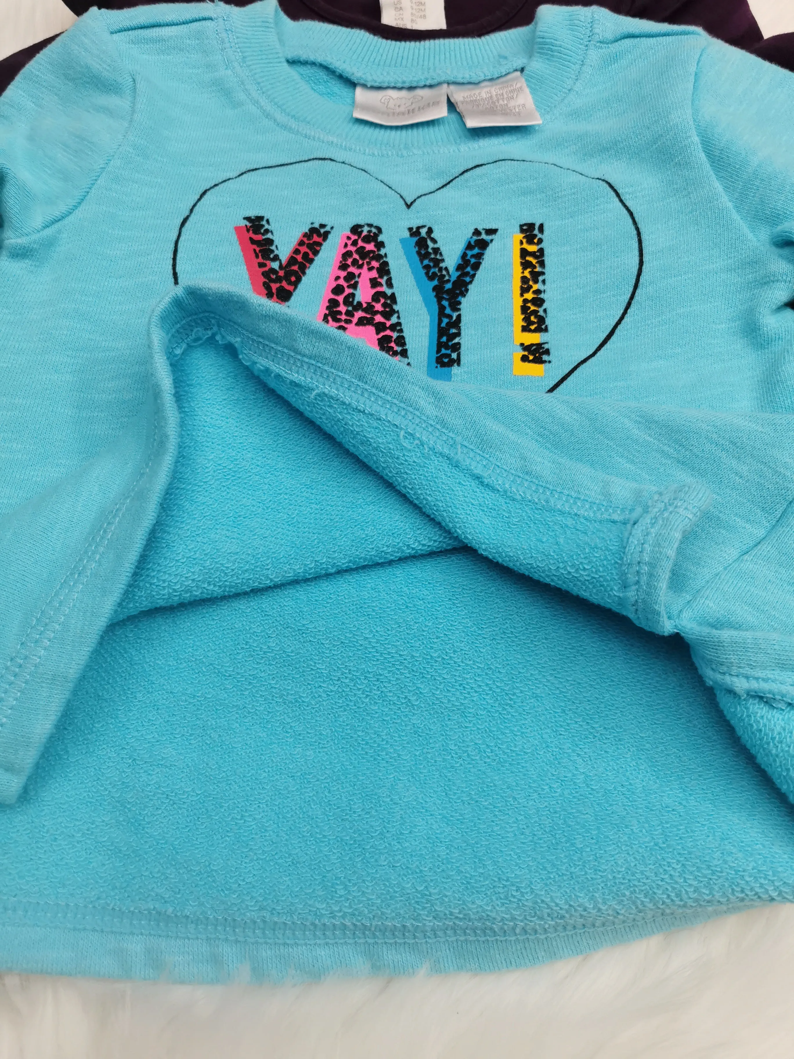 BABY GIRL SIZE 9/12 MONTHS - KOALAKIDS / H&M, 2 Pack Long-sleeved, Soft Knit Tops EUC B16