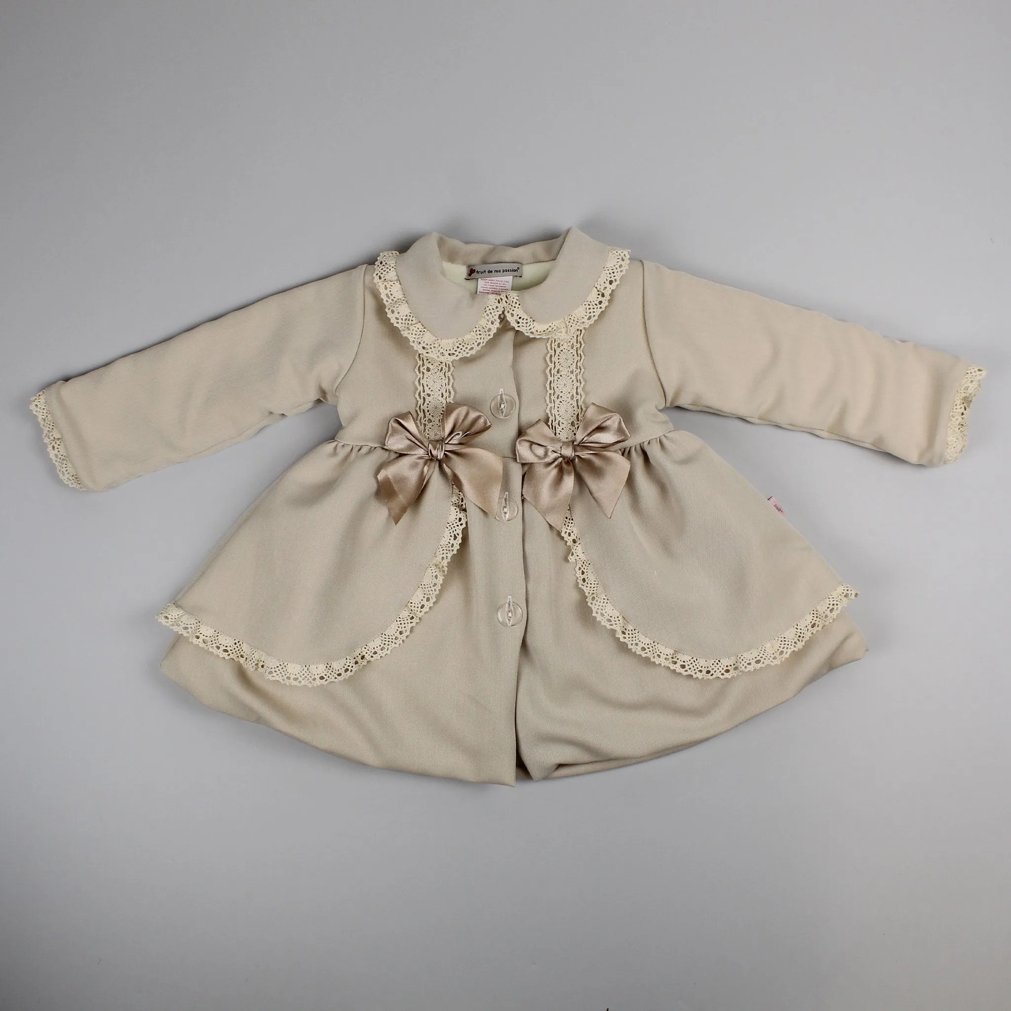 Baby Girls Beige Winter Coat