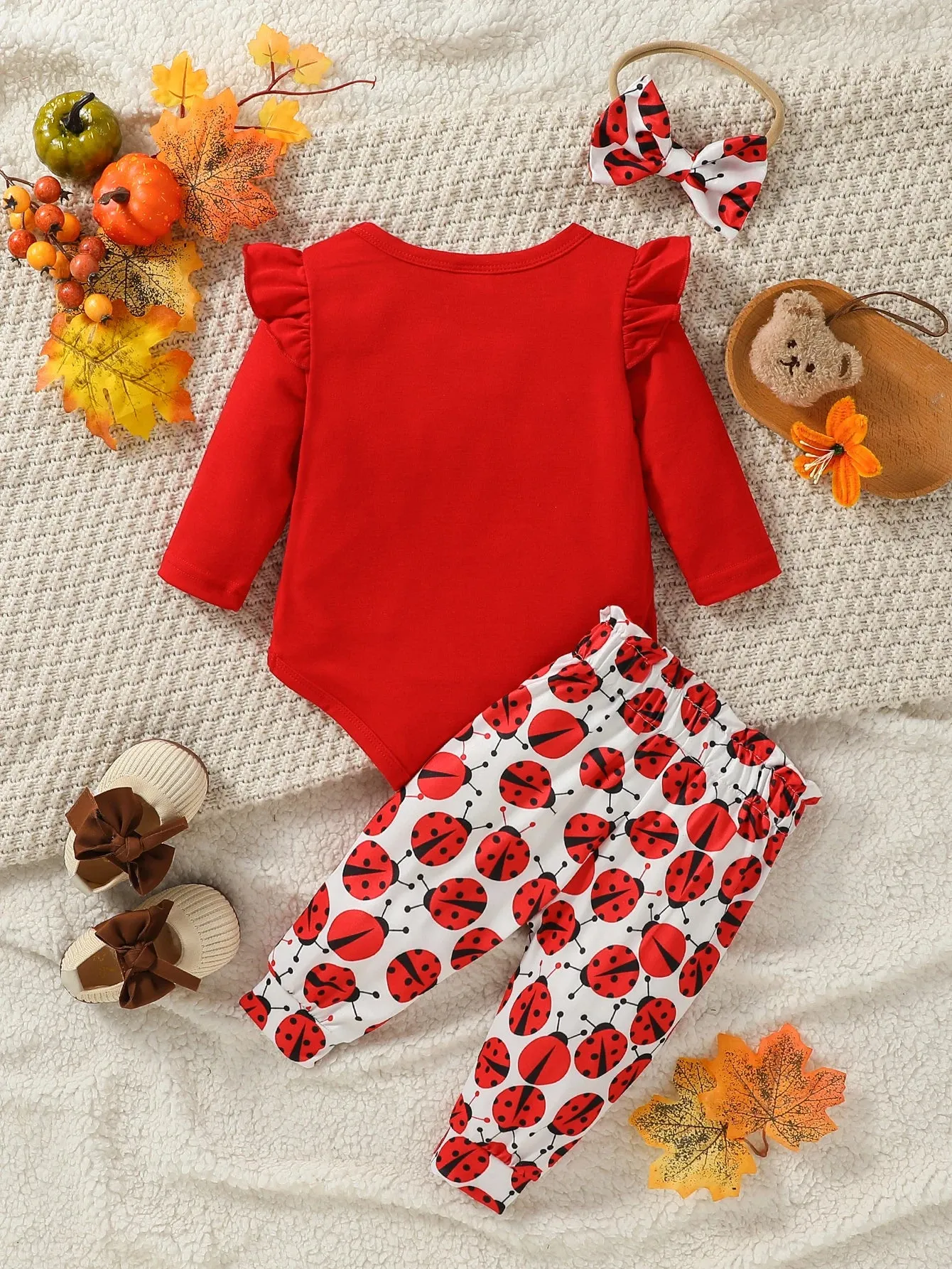 Baby Girls Rompers Animal Design Full Sleeve Infant