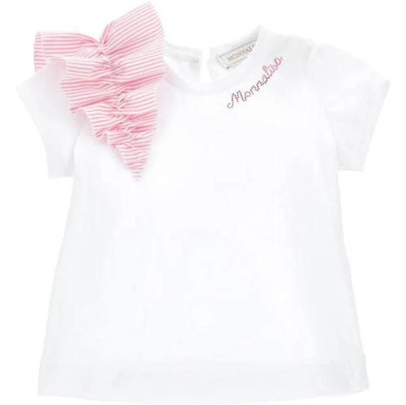 Baby Girls White Frill Top & Skirt Set