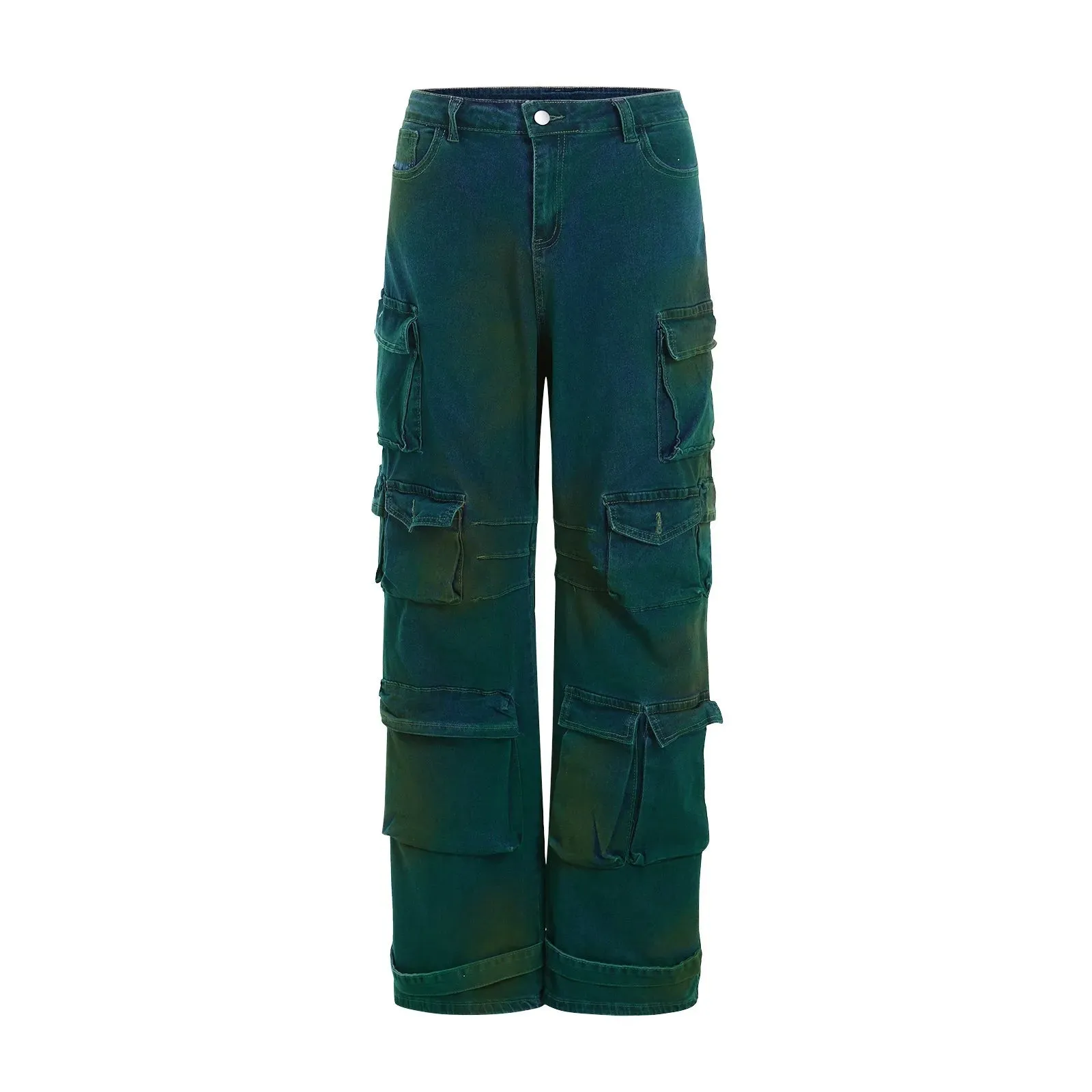 Baggy Jeans Women High Waist Straight Leg Wide Leg Washed Denim Trousers Casual Cargo Jeans Bootcut Straight Long Stilt Pants
