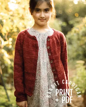 Bandit cardigan pattern booklet | for kids & adults | printed booklet