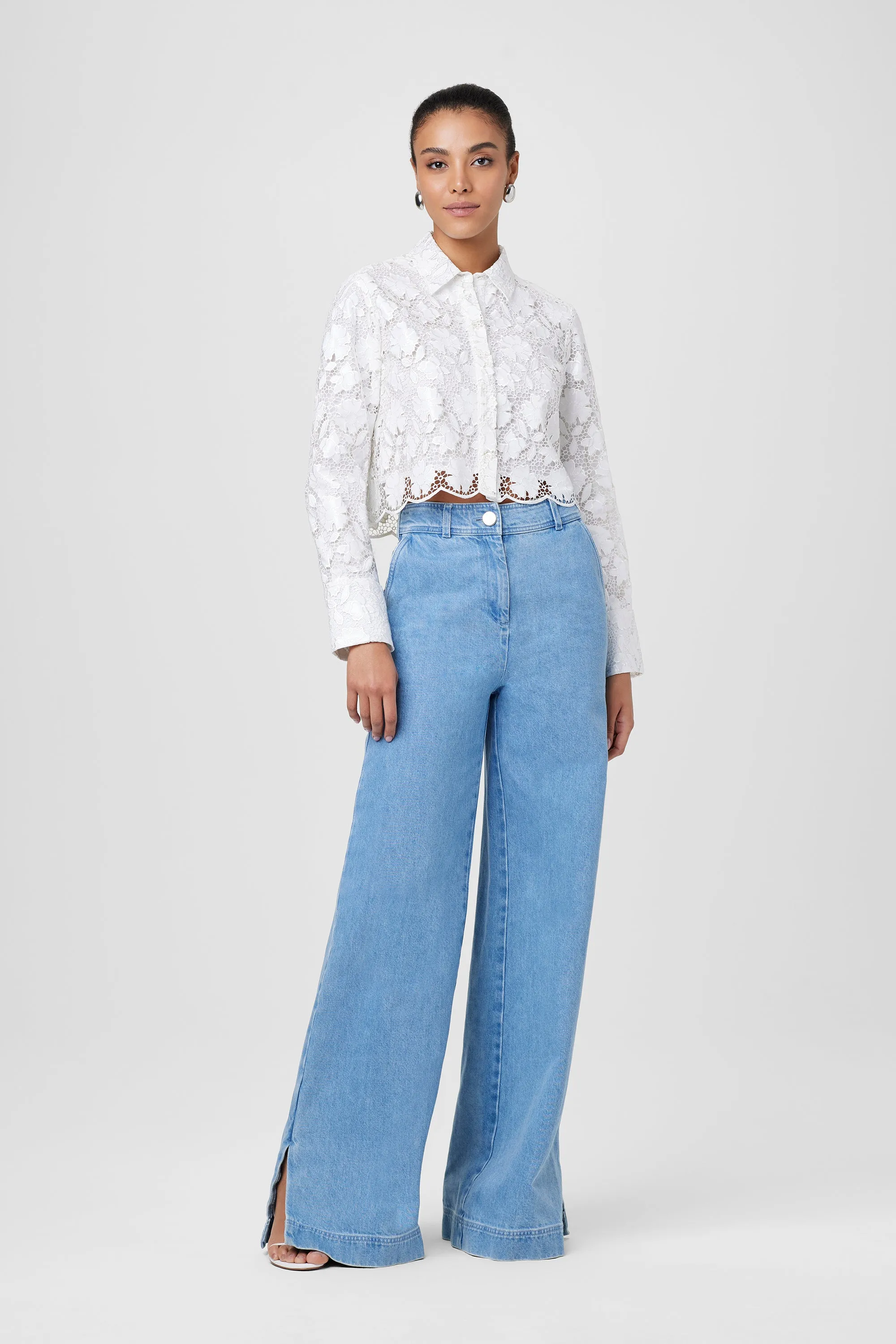 Beatrix Textured Lace Shirt