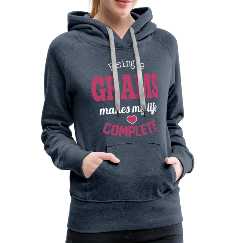 Being a Grams makes my life Complete Women’s Premium Hoodie (CK1589)