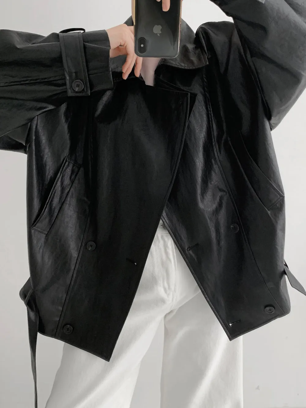 Belt Leather Jacket