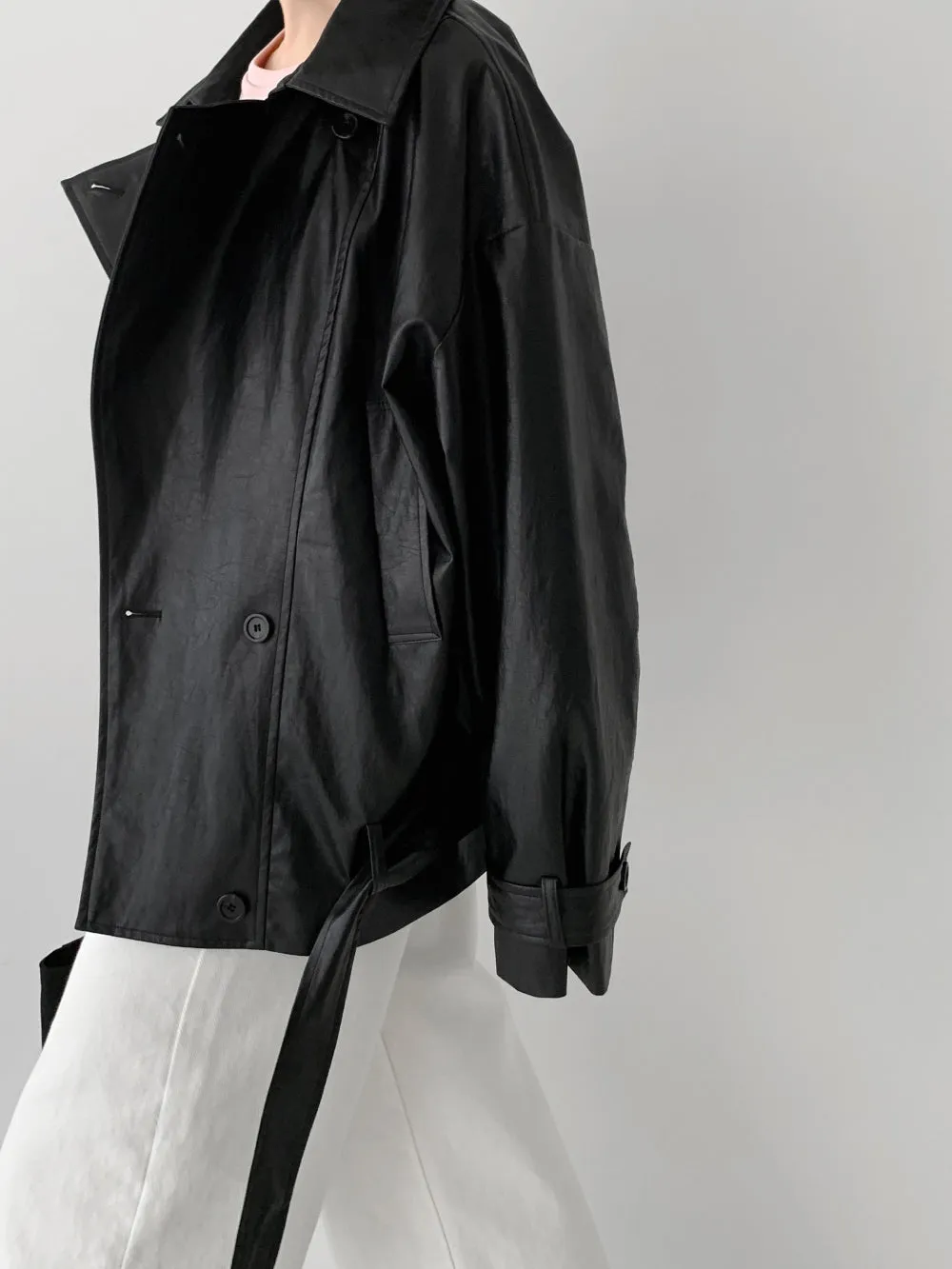 Belt Leather Jacket