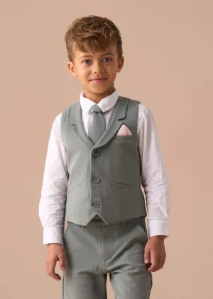 Benjamin Green Smart Textured Waistcoat Set