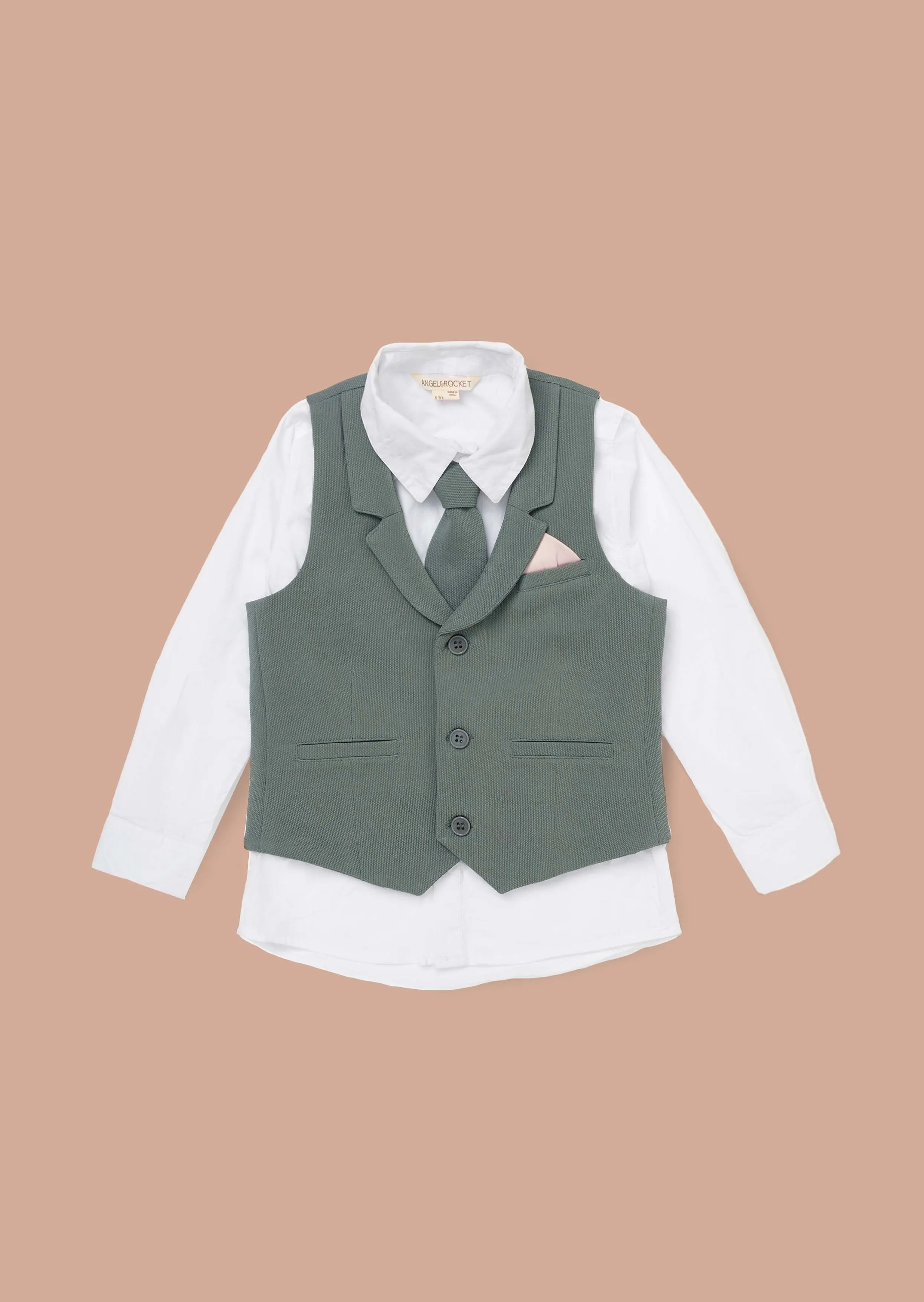 Benjamin Green Smart Textured Waistcoat Set