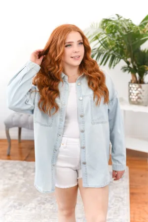 Bennie Oversized Denim Risen Shacket