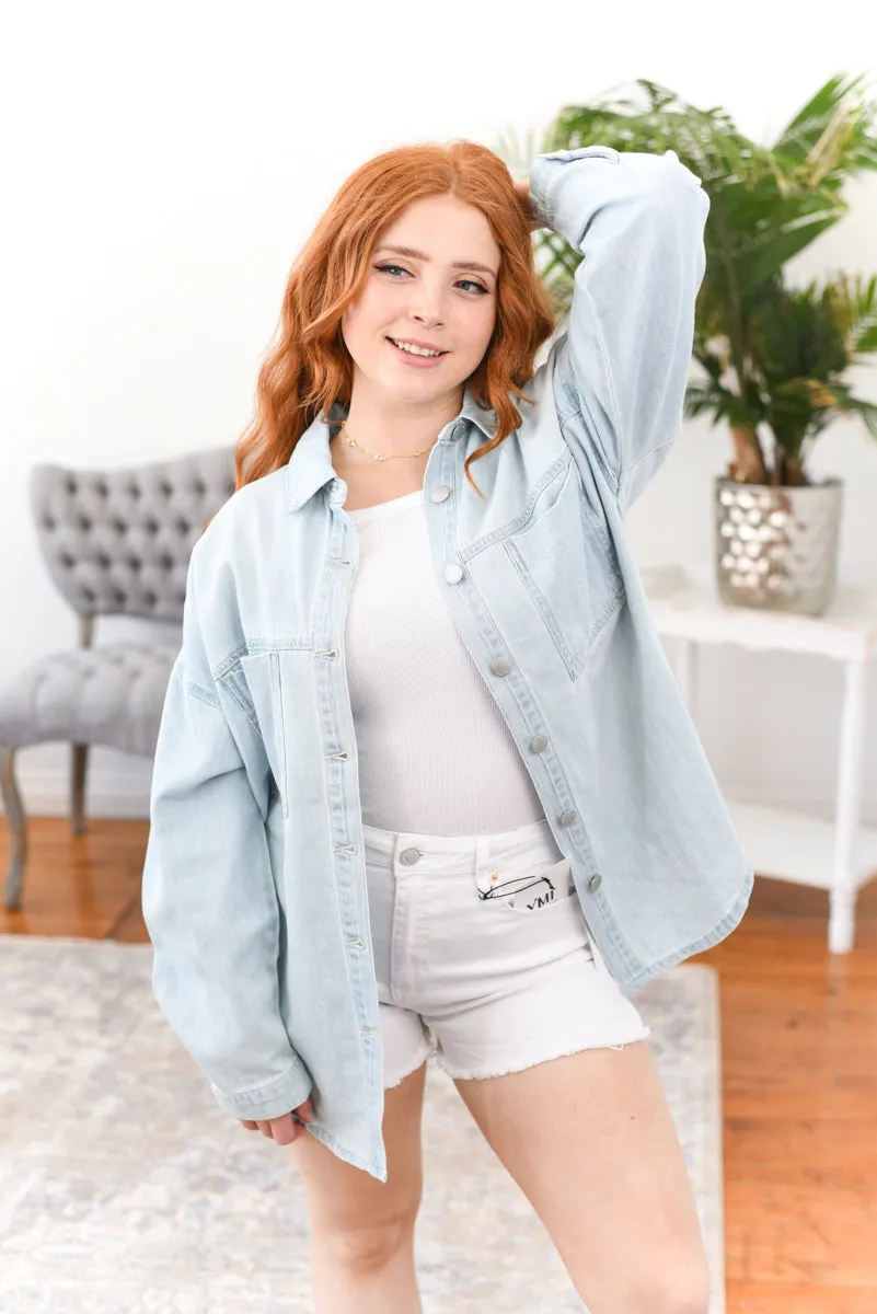 Bennie Oversized Denim Risen Shacket
