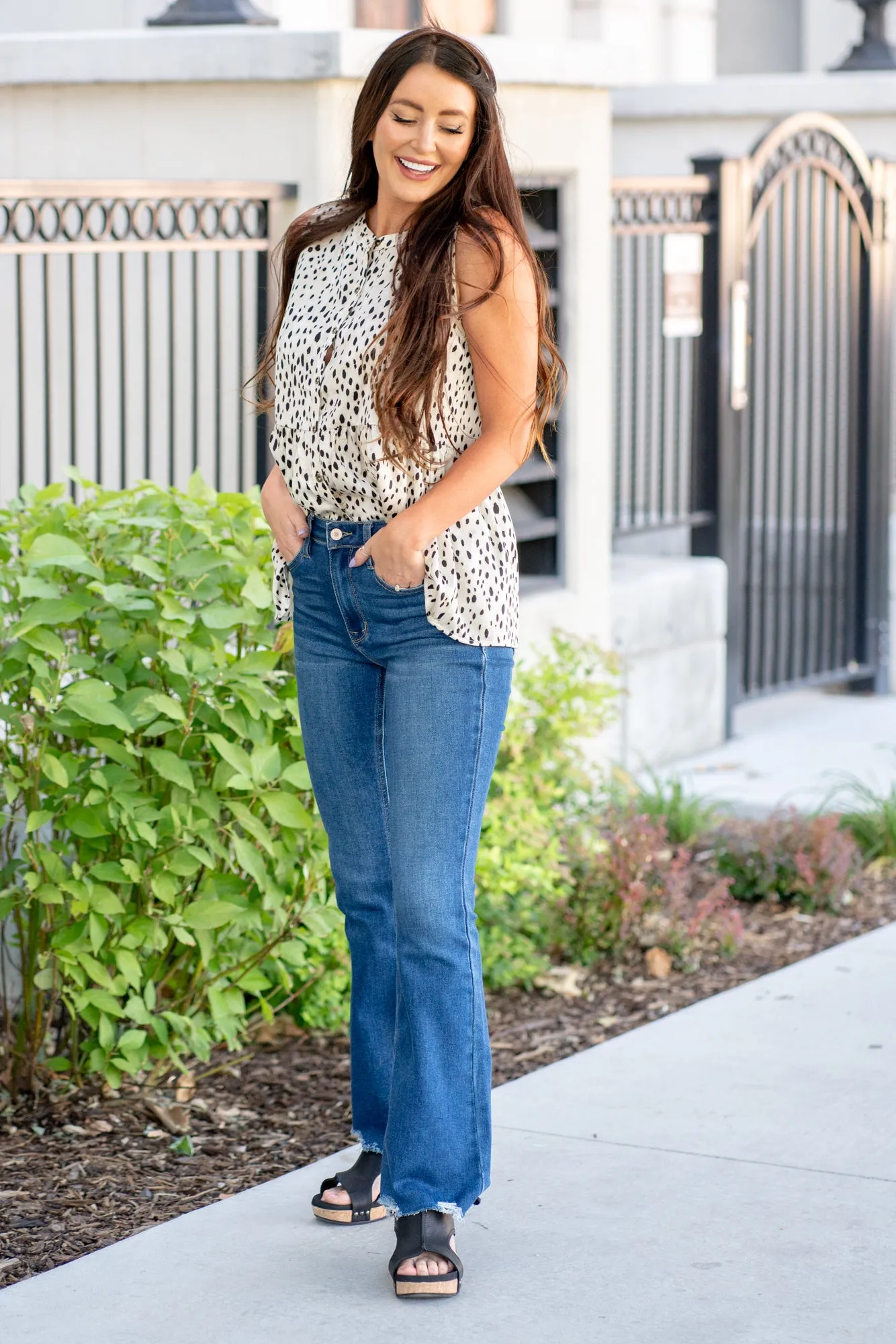 Birmingham High Rise Distressed Boot Cut