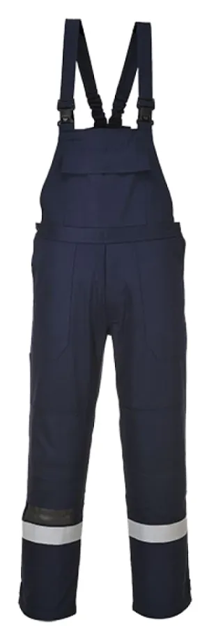 Bizflame Hi Viz Plus Flame Retardant Hi Vis Bib and Brace Portwest FR27