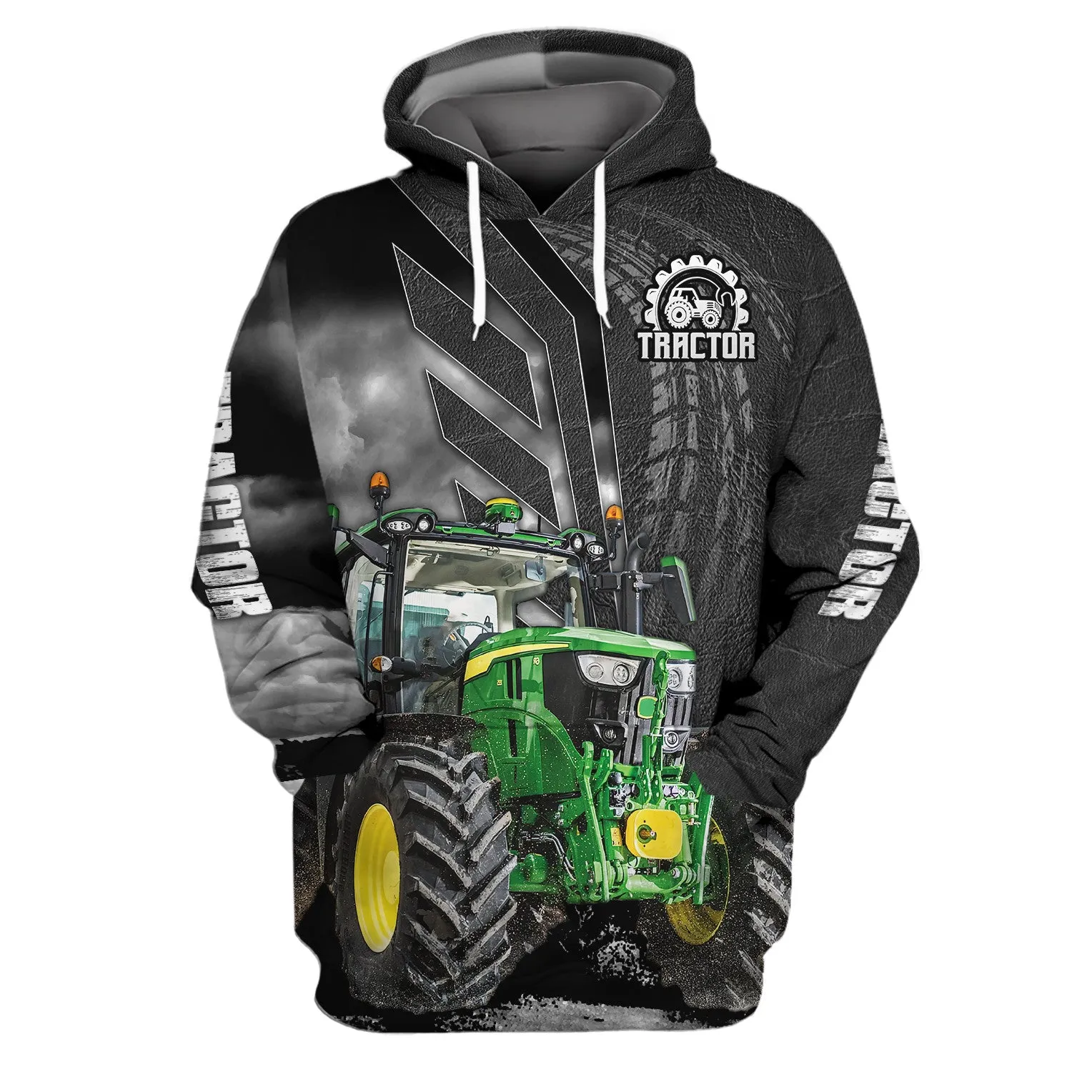 Black 3D Tractor Shirt Truck Driver Shirts Tractor 3D Hoodie, 3D Zipper Hoodie,...