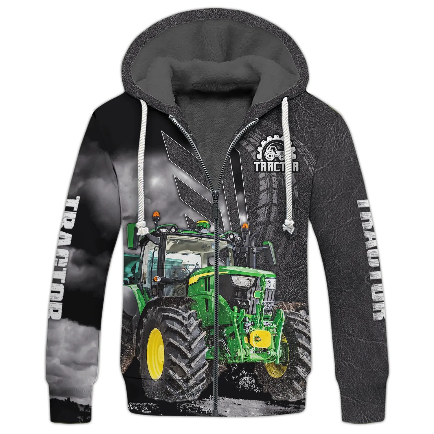 Black 3D Tractor Shirt Truck Driver Shirts Tractor 3D Hoodie, 3D Zipper Hoodie,...