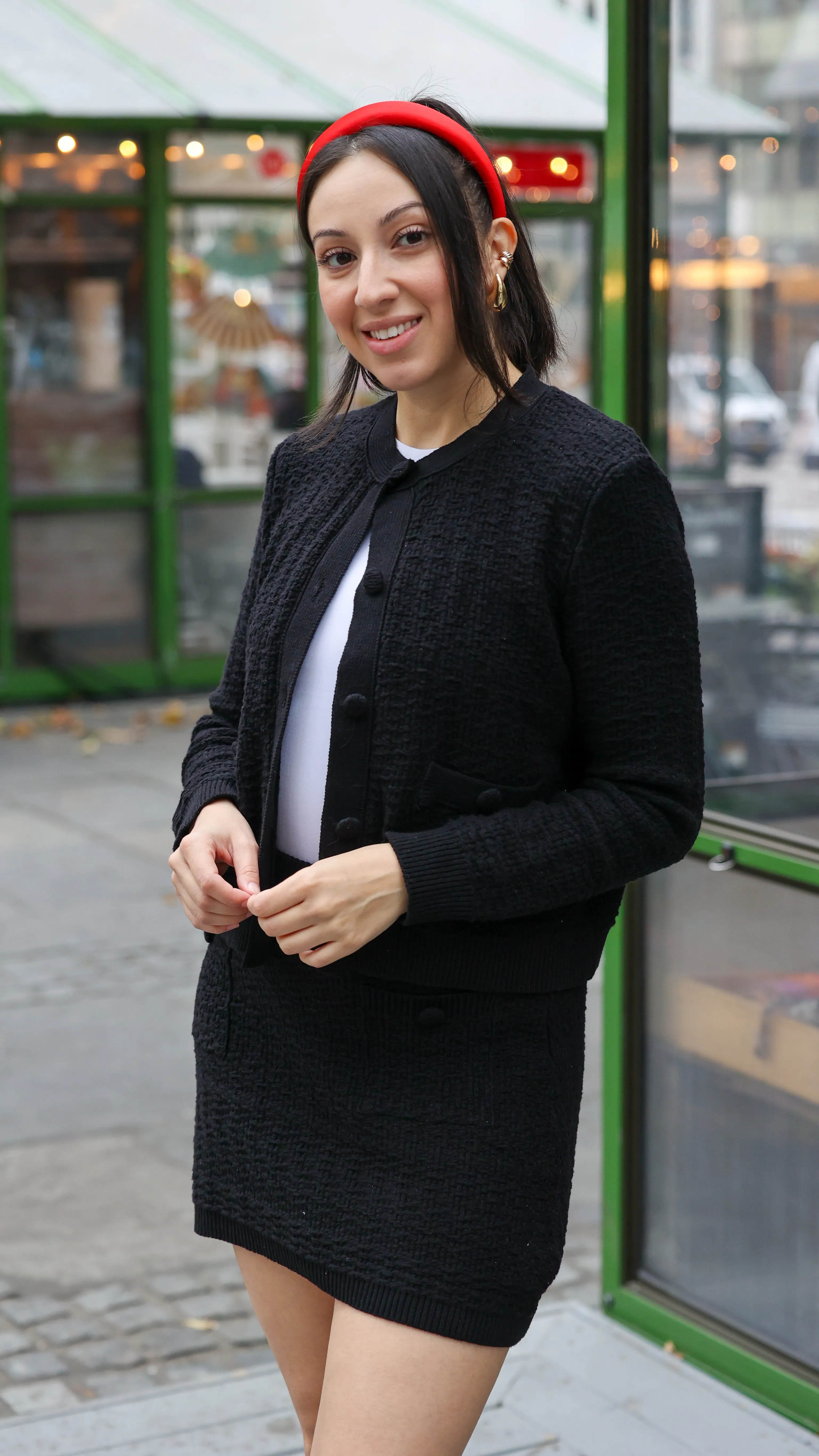 Blair Black Sweater Knit Skirt