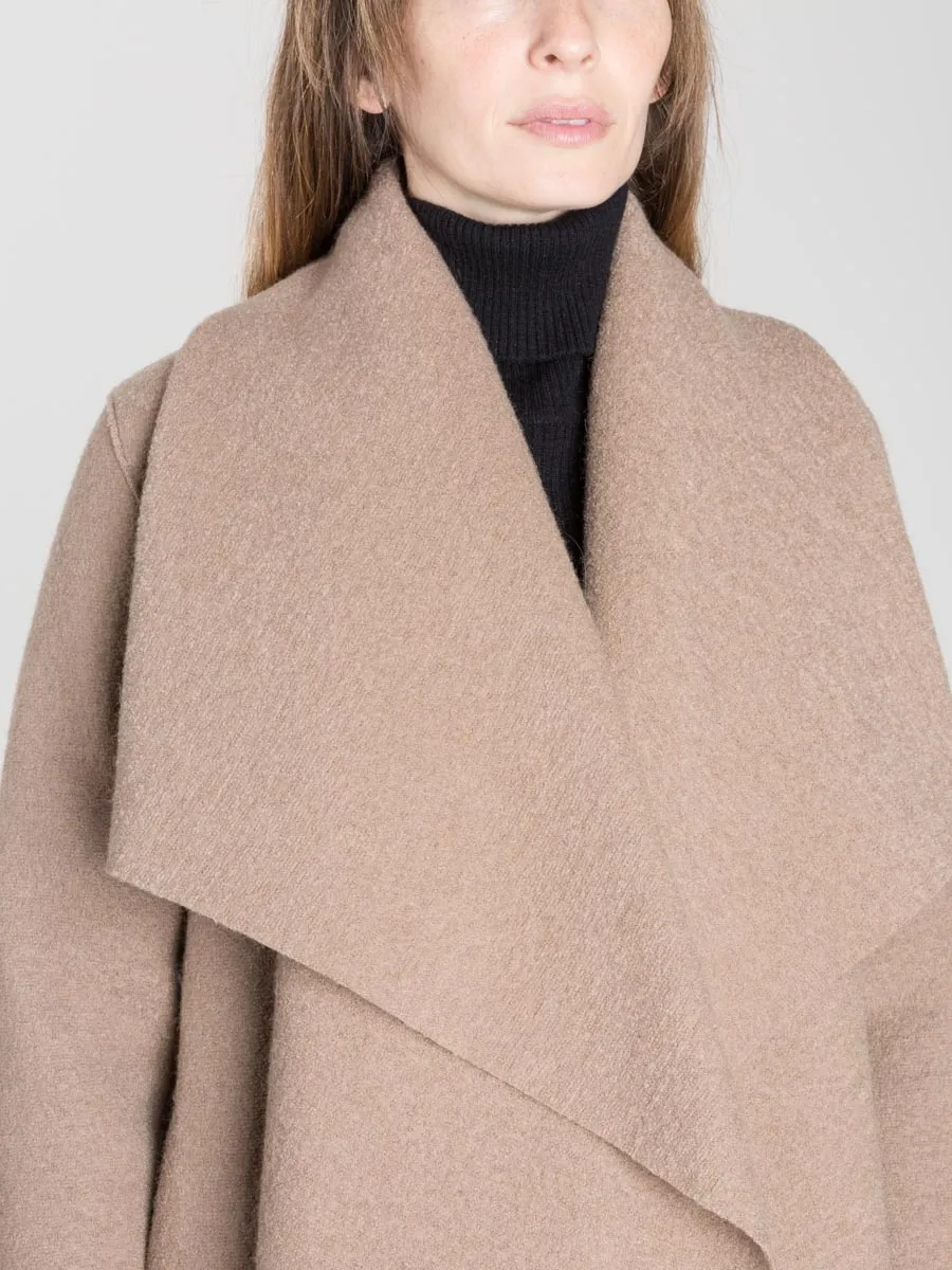 blanket coat - camel