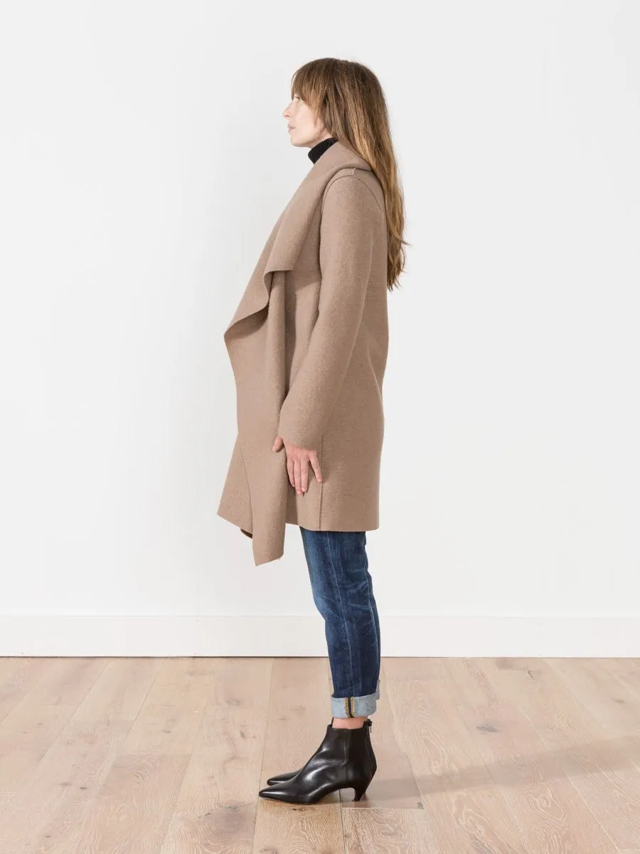 blanket coat - camel