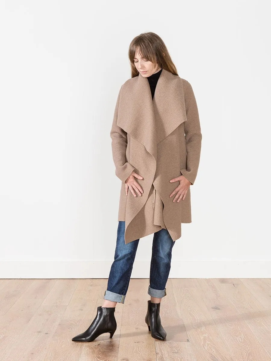blanket coat - camel