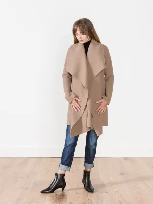 blanket coat - camel